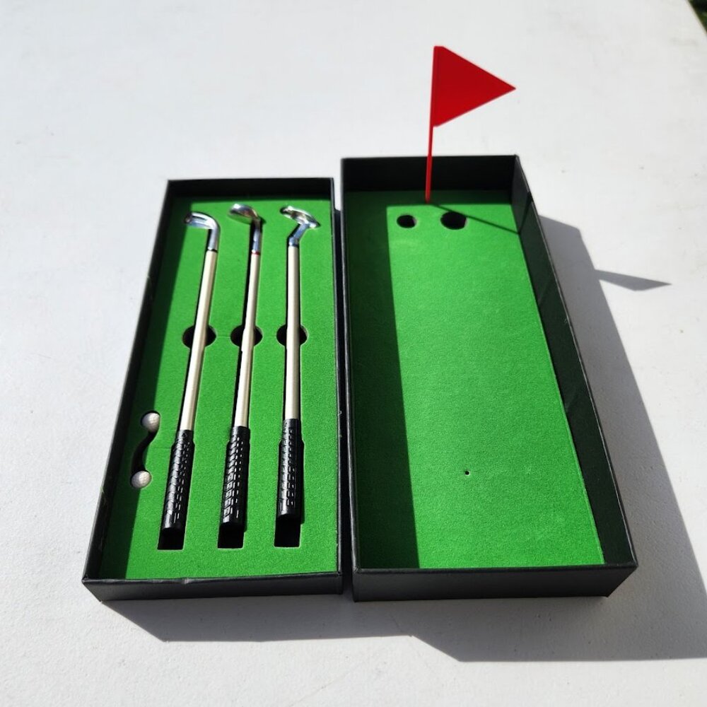 Golf Pens Golfing Golfer Gag Gift Desk Accessories Decor Table Game Miniature Go